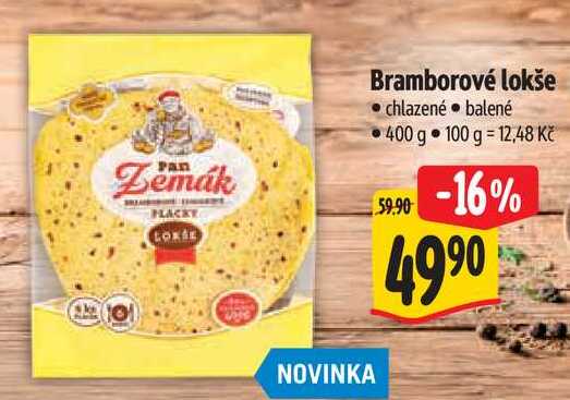 Bramborové lokše, 400 g