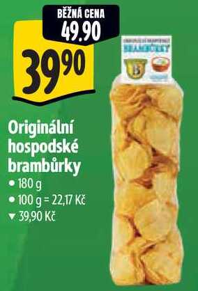 Originální hospodské brambůrky, 180 g