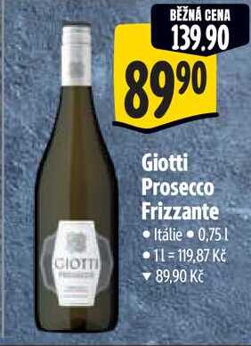 Giotti Prosecco Frizzante, 0,75 l
