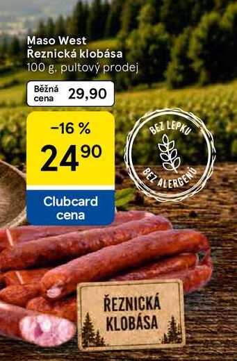 Maso West Řeznická klobása, 100 g