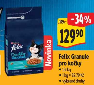 Felix Granule pro kočky, 1,4 kg