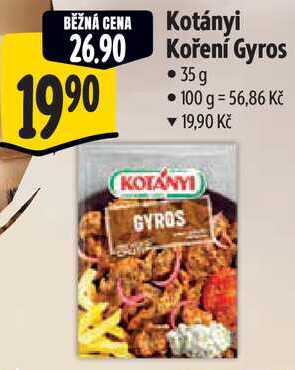 Kotányi Koření Gyros, 35 g