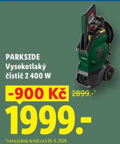 PARKSIDE Vysokotlaký čistič 2400 W