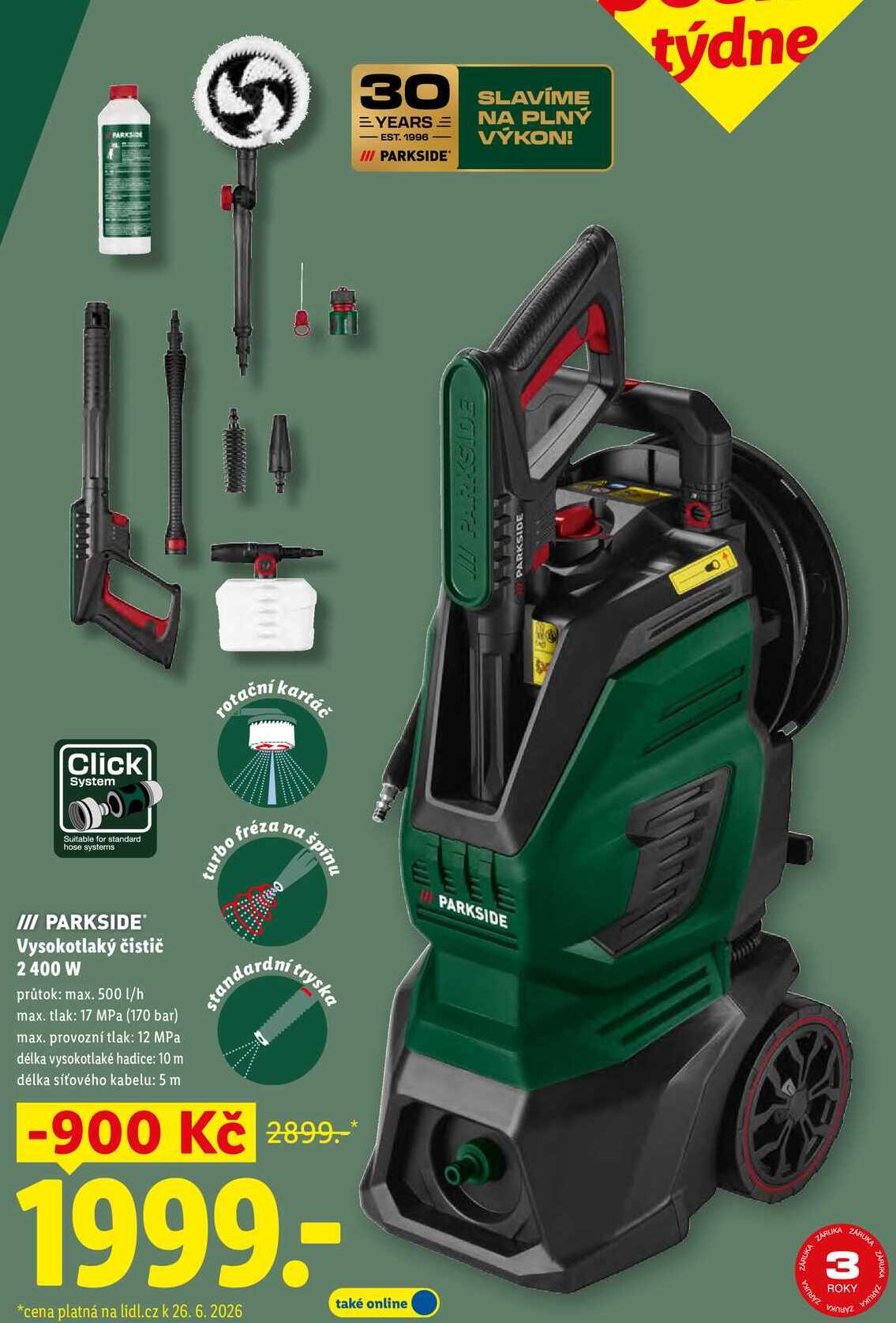 PARKSIDE Vysokotlaký čistič 2400 W