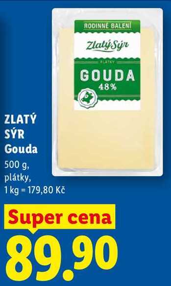 ZLATÝ SÝR Gouda, 500 g