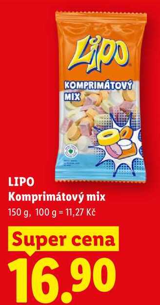LIPO Komprimátový mix, 150 g