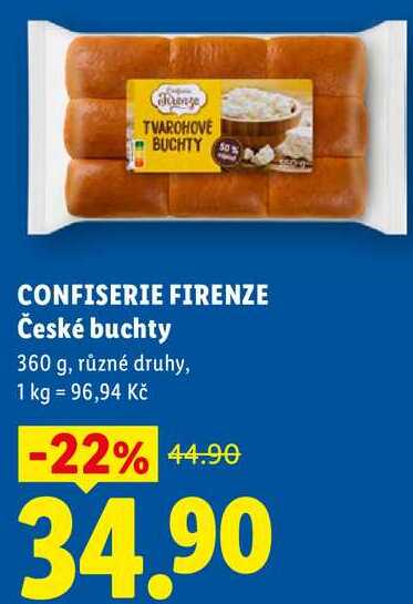 CONFISERIE FIRENZE České buchty, 360 g