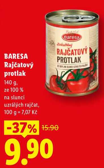 BARESA Rajčatový protlak, 140 g