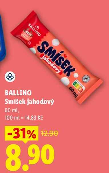 BALLINO Smíšek jahodový, 60 ml