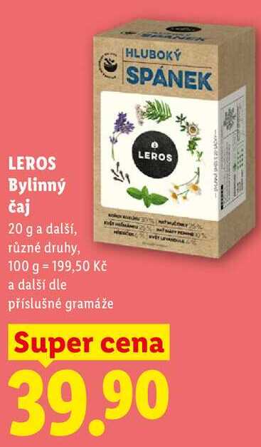 Leros Bylinný čaj, 20 g a další