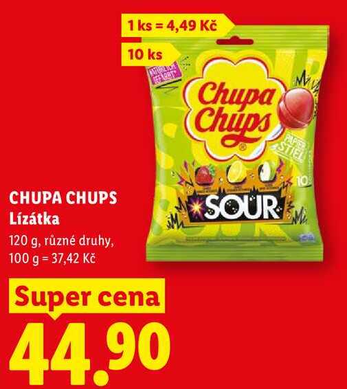 CHUPA CHUPS Lízátka, 120 g