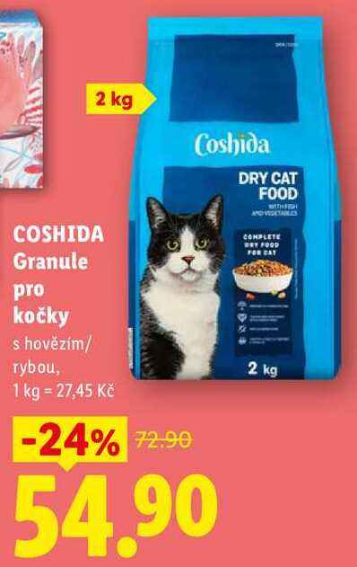 COSHIDA Granule pro kočky, 2 kg
