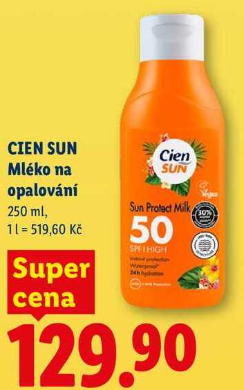 CIEN SUN Mléko na opalování, 250 ml