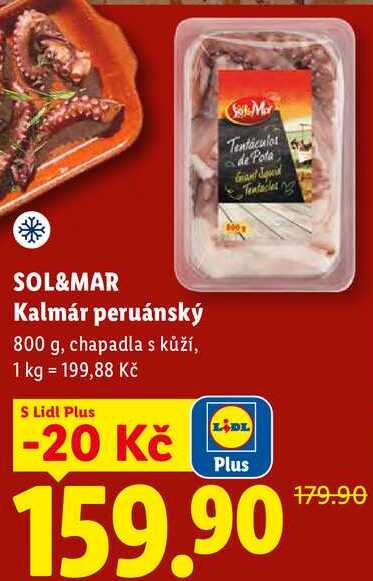 SOL&MAR Kalmár peruánský, 800 g