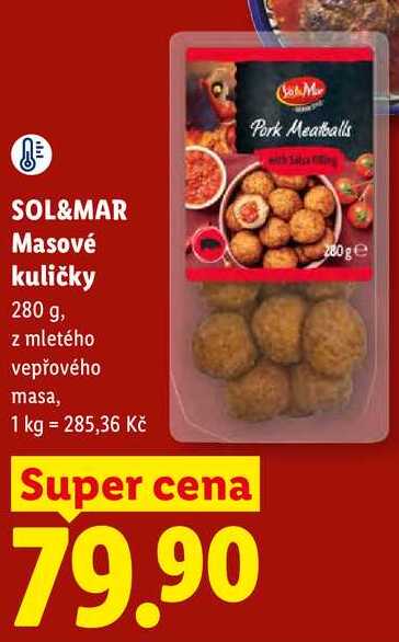 SOL&MAR Masové kuličky, 280 g