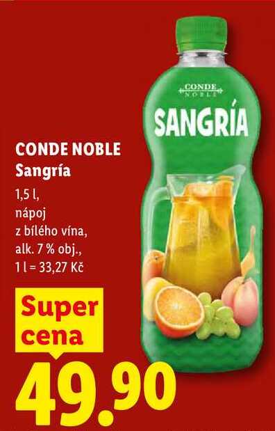 CONDE NOBLE Sangría, 1,5 l