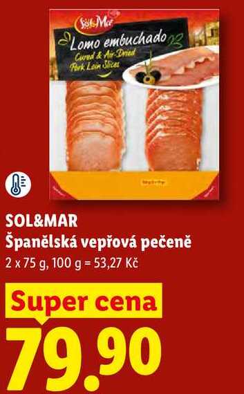 SOL&MAR Španělská vepřová pečeně, 2x 75 g