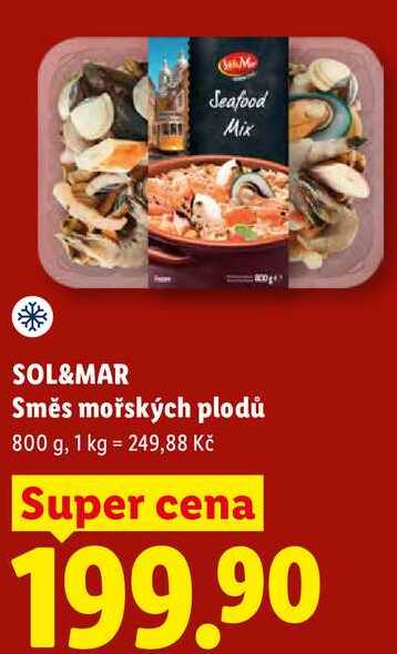 SOL&MAR Směs mořských plodů, 800 g