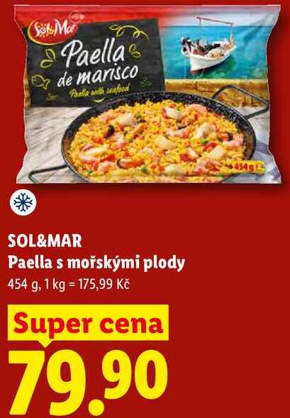 SOL&MAR Paella s mořskými plody, 454 g