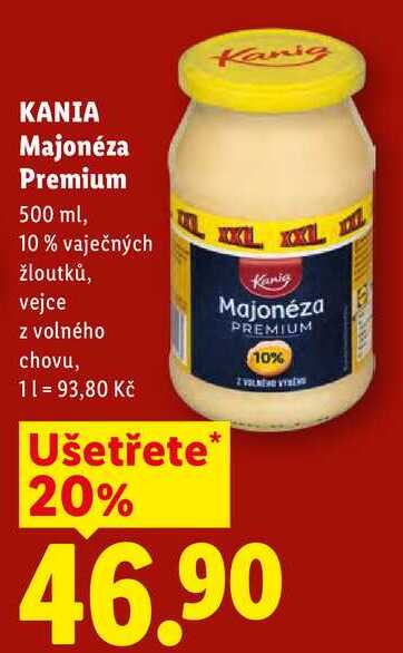 KANIA Majonéza Premium, 500 ml