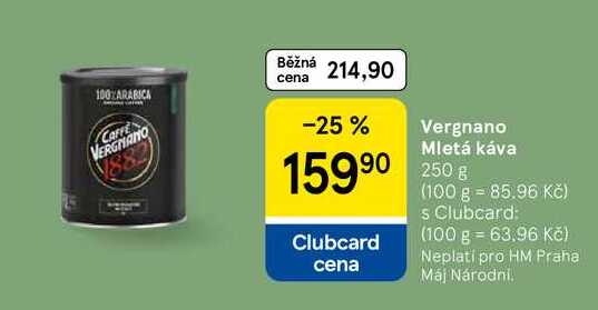 Vergnano Mletá káva, 250 g