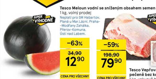 Tesco Meloun vodní se sníženým obsahem semen, 1 kg