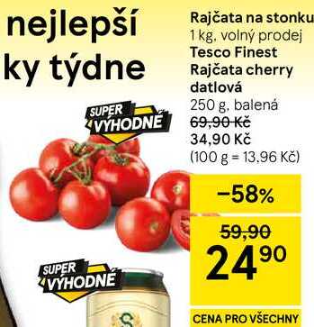 Rajčata na stonku, 1 kg