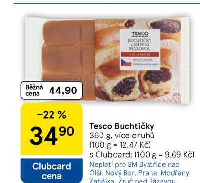 Tesco Buchtičky, 360 g, více druhů 