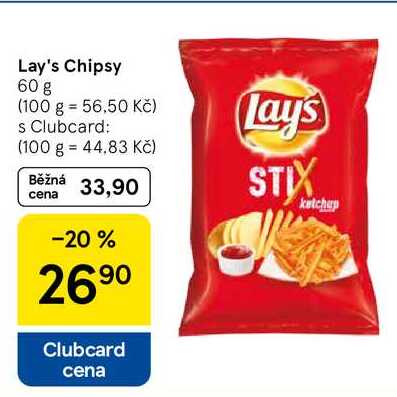 Lay's Chipsy, 60 g