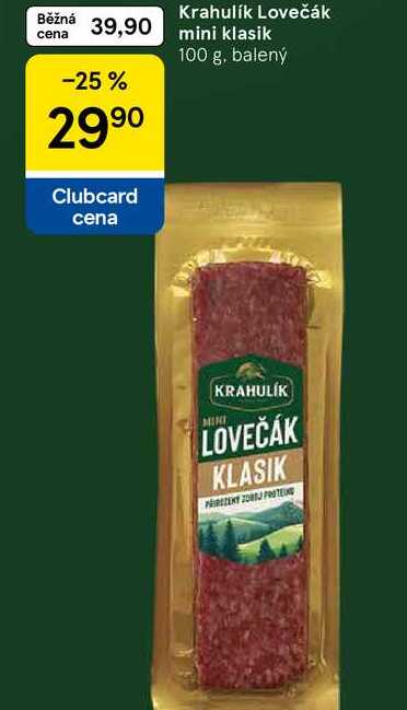 Krahulik Lovečák mini klasik, 100 g, balený