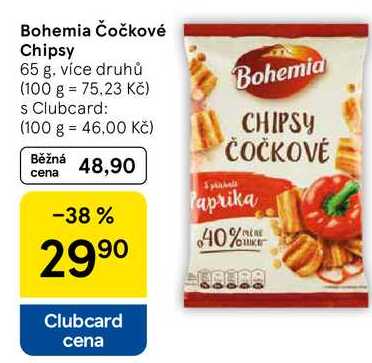 Bohemia Čočkové Chipsy, 65 g, více druhů  