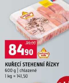 KUŘECÍ STEHENNÍ ŘÍZKY 600 g chlazené 
