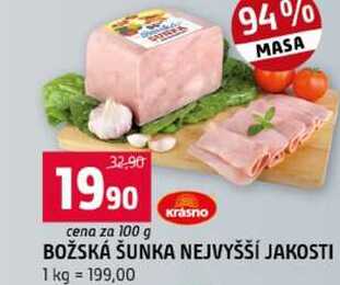 BOŽSKÁ ŠUNKA NEJVYŠŠÍ JAKOSTI 100g