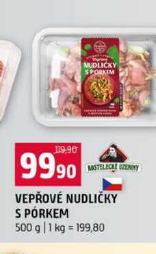 VEPŘOVÉ NUDLIČKY S PÓRKEM 500 g