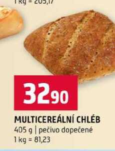 MULTICEREÁLNÍ CHLÉB 405 g pečivo dopečené