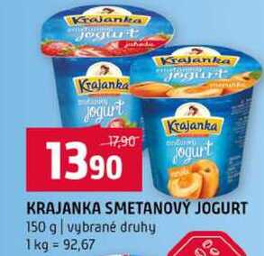 KRAJANKA SMETANOVÝ JOGURT 150 g vybrané druhy