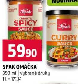 SPAK OMÁČKA 350 ml vybrané druhy 