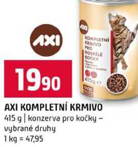 AXI KOMPLETNÍ KRMIVO 415 g konzerva pro kočky vybrané druhy