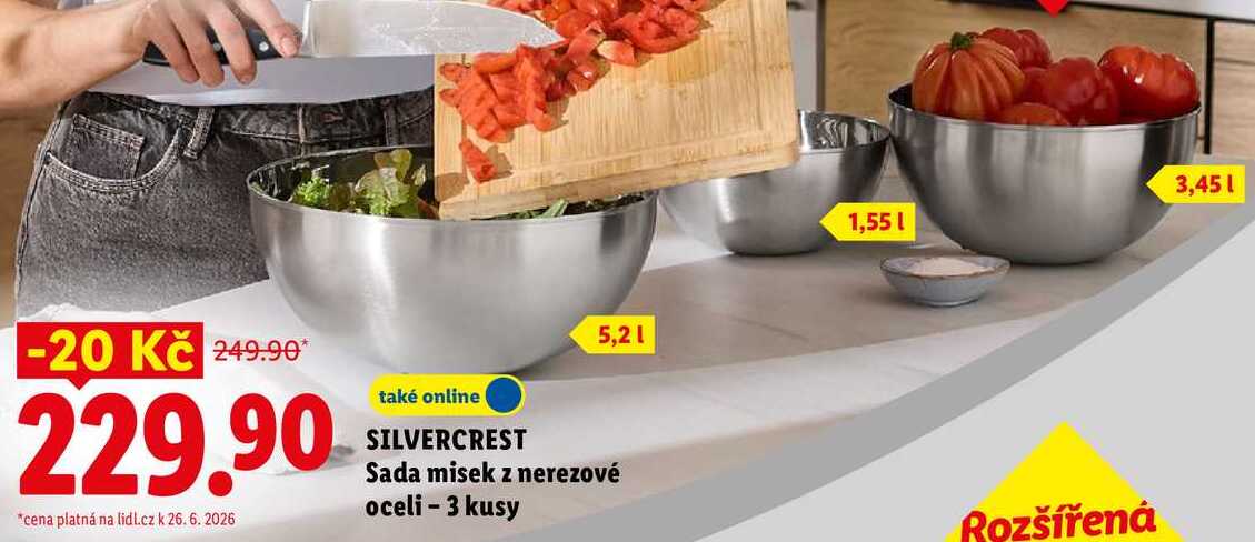 SILVERCREST Sada misek z nerezové oceli - 3 kusy