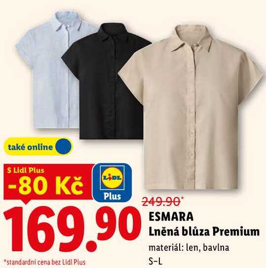 ESMARA Lněná blůza Premium