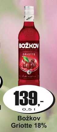 Božkov Griotte 18% 0,5 L