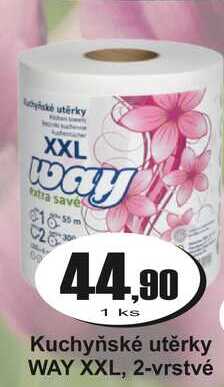 Kuchyňské utěrky WAY XXL, 2-vrstvé
