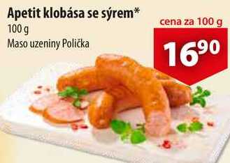 Apetit klobása se sýrem, 100 g