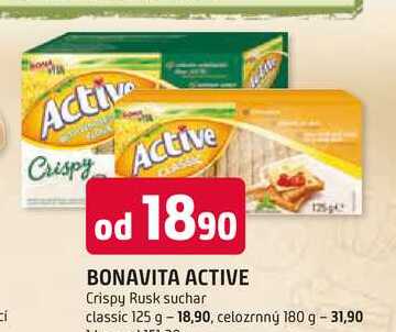 ACTIVE Crispy Rusk suchar classic 125 g 