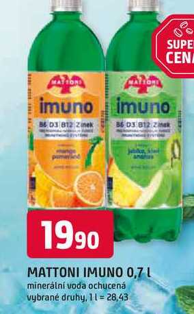 MATTONI IMUNO 0,7L
