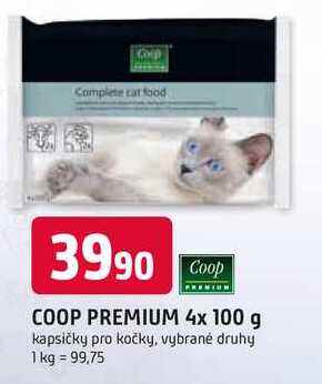COOP PREMIUM 4x 100 g kapsičky pro kočky