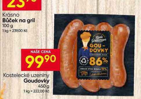 Kostelecké uzeniny Goudovky 450 g
