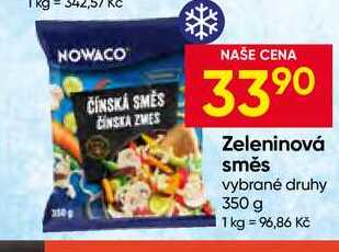NOWACO Zeleninová směs vybrané druhy 350 g