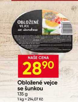 Obložené vejce se šunkou 135 g 