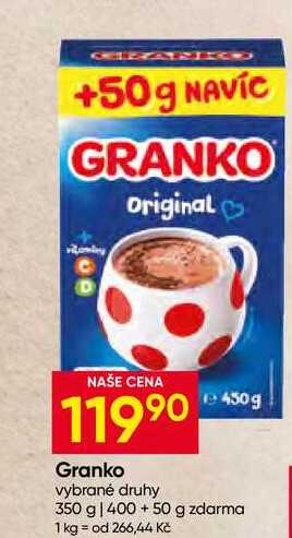 Granko vybrané druhy 450 g
